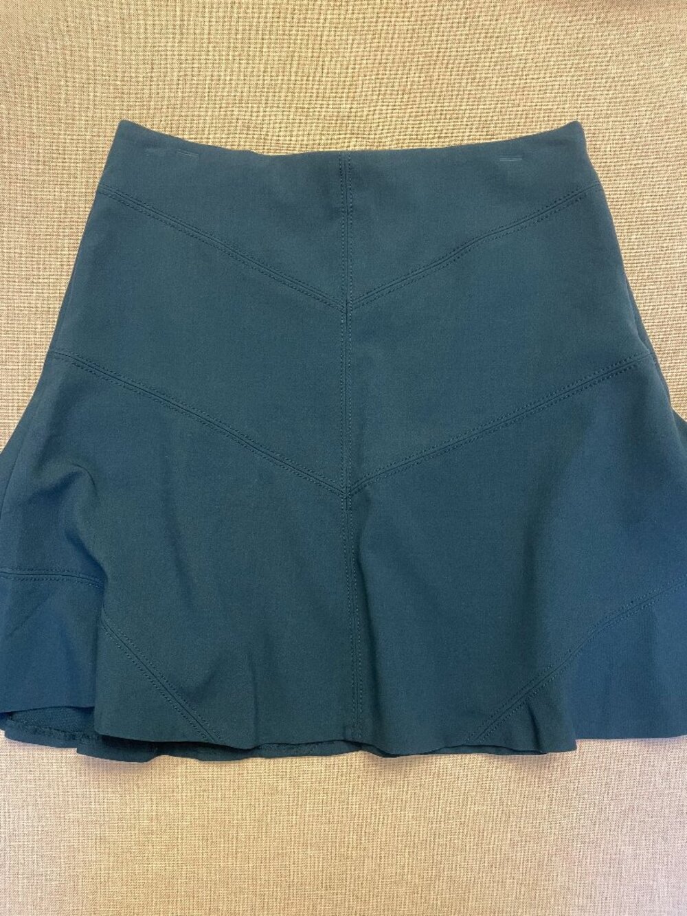 Ann Taylor LOFT Navy Ruffled Bottom Skirt Size 0